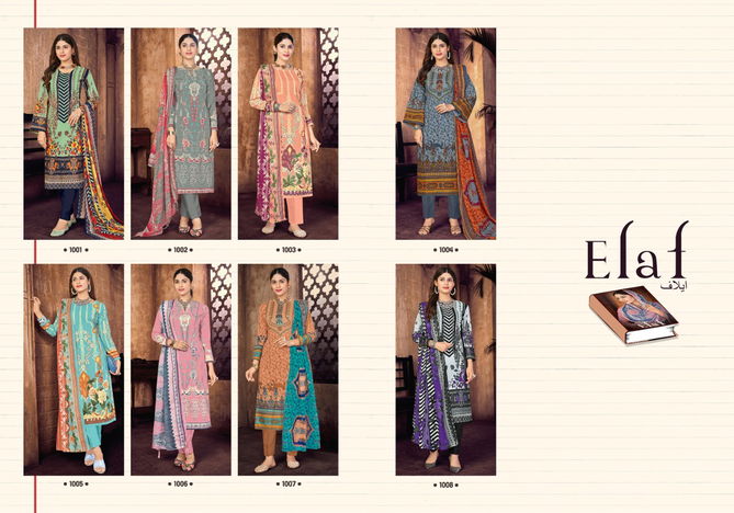 Fabulous Elaf New Fancy Casual Wear Cotton Printed Pakistani Dress Collection 